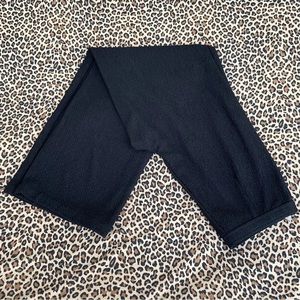 Vintage Bob Mackie Pants Small Stretchy Wearable Art Black Wide Leg Textured